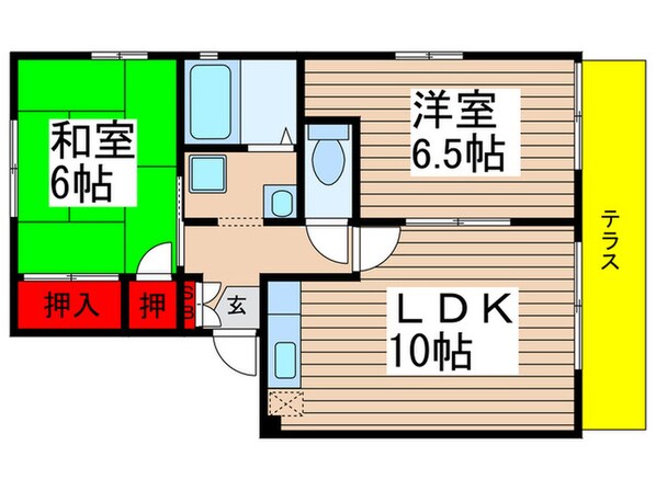 ハイツブル－エコ－Ｂの物件間取画像